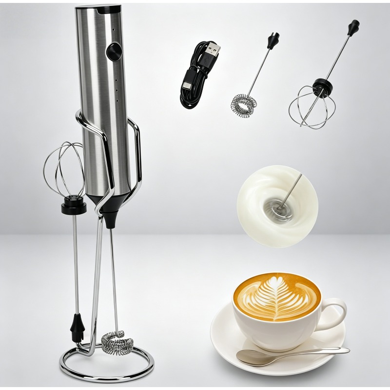 Portable Blender Usb Rechargeable - Elektryczna trzepaczka do mleka i kawy