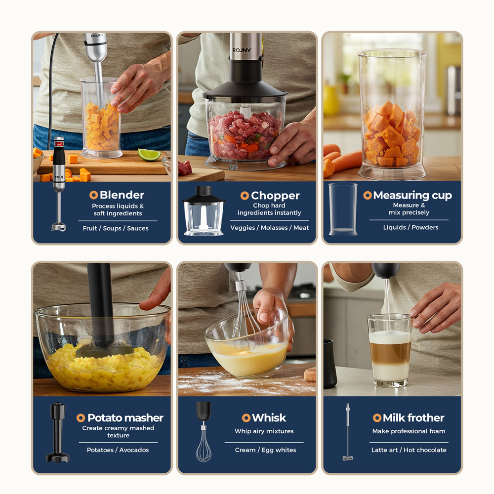 Elektryczny blender ręczny 6-w – Immersion Hand Blender Set recenzja i cena