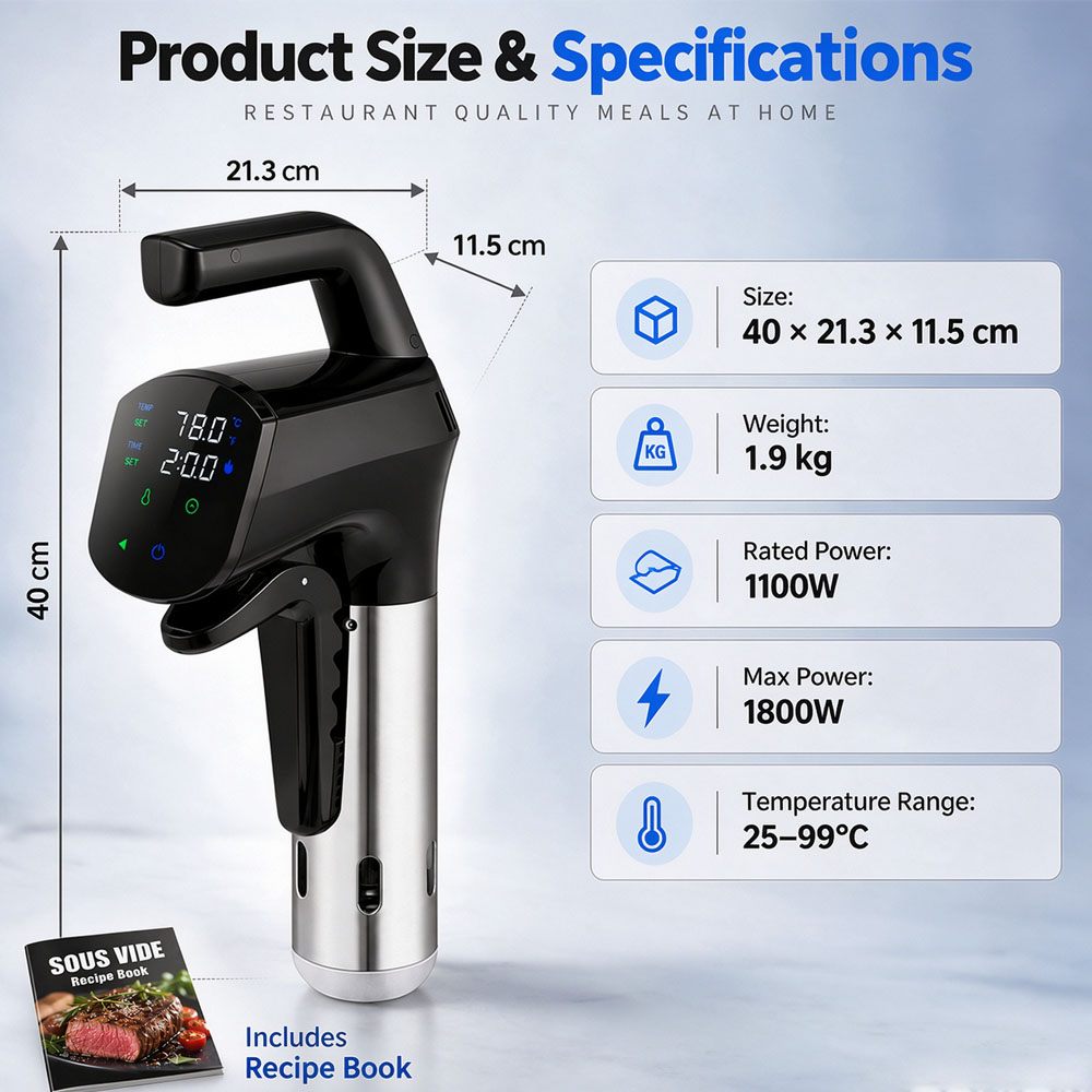 Kuchenka do gotowania metodą s – Digital Sous Vide Precision Cooker recenzja i cena